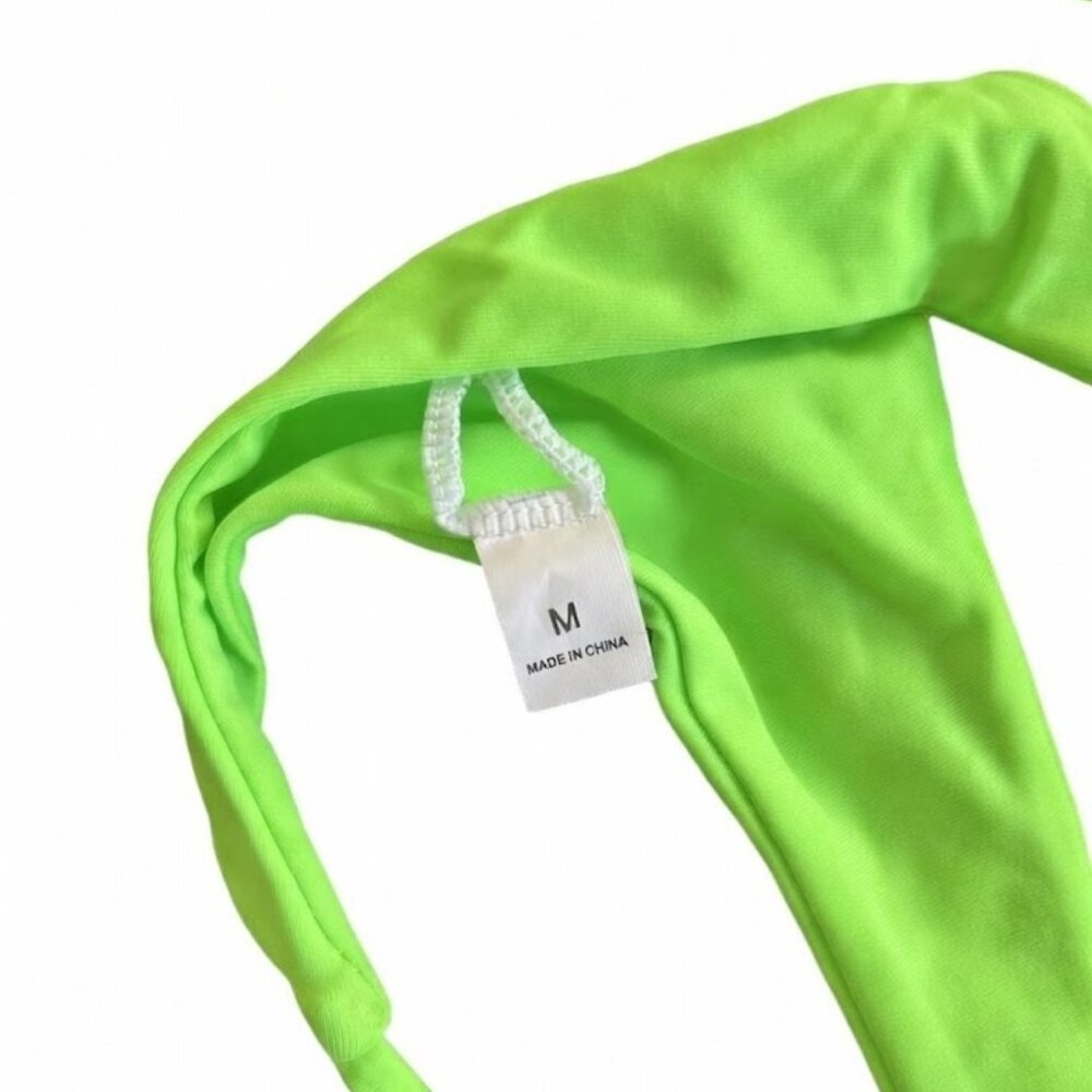 Neon Green Triangle Bikini Set - Size Medium - NWOT - Picture 5 of 5